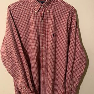Men’s polo Ralph Lauren Sport long sleeve button down shirt size medium